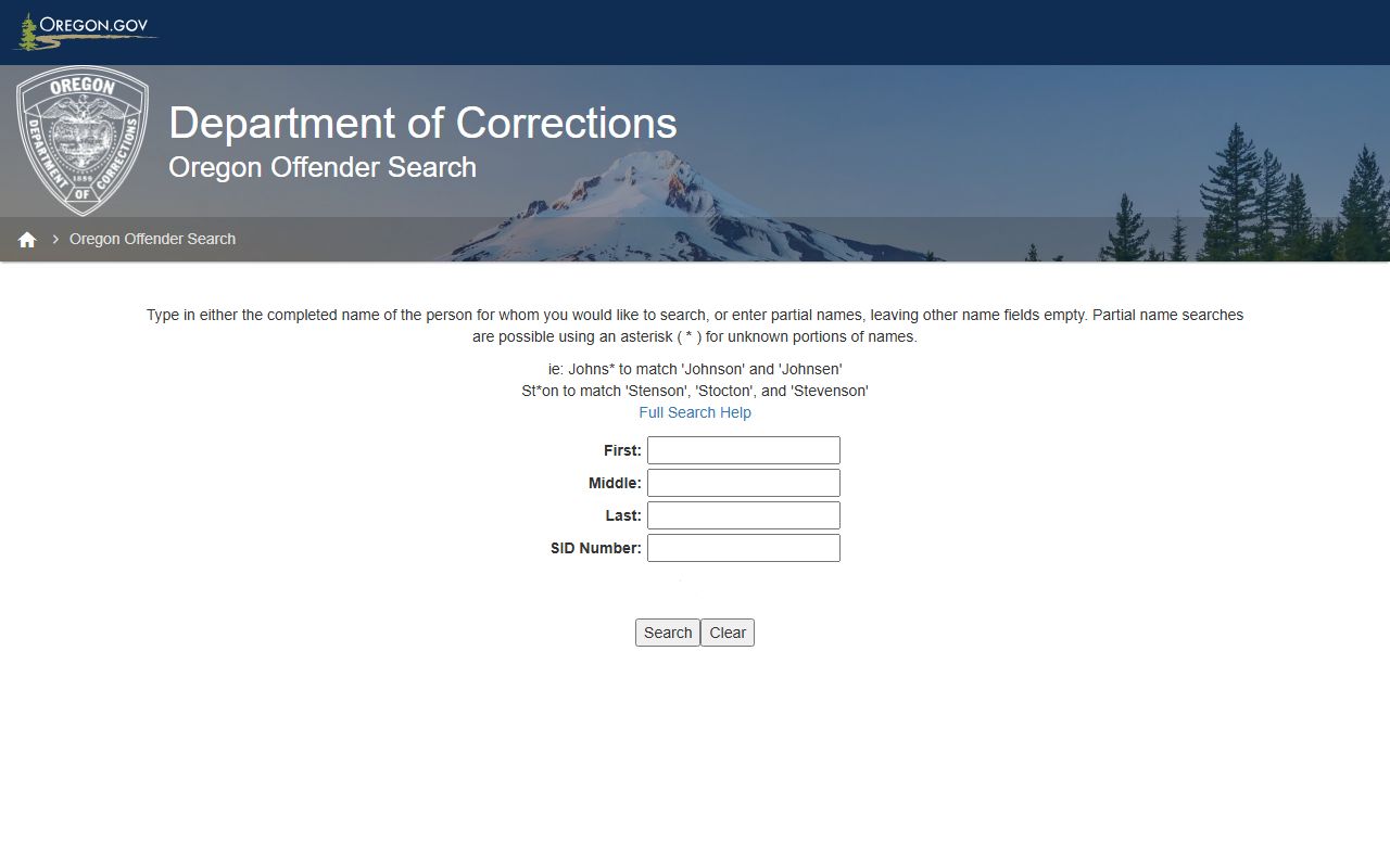 Clatsop County Circuit Court records Oregon DOC offender search