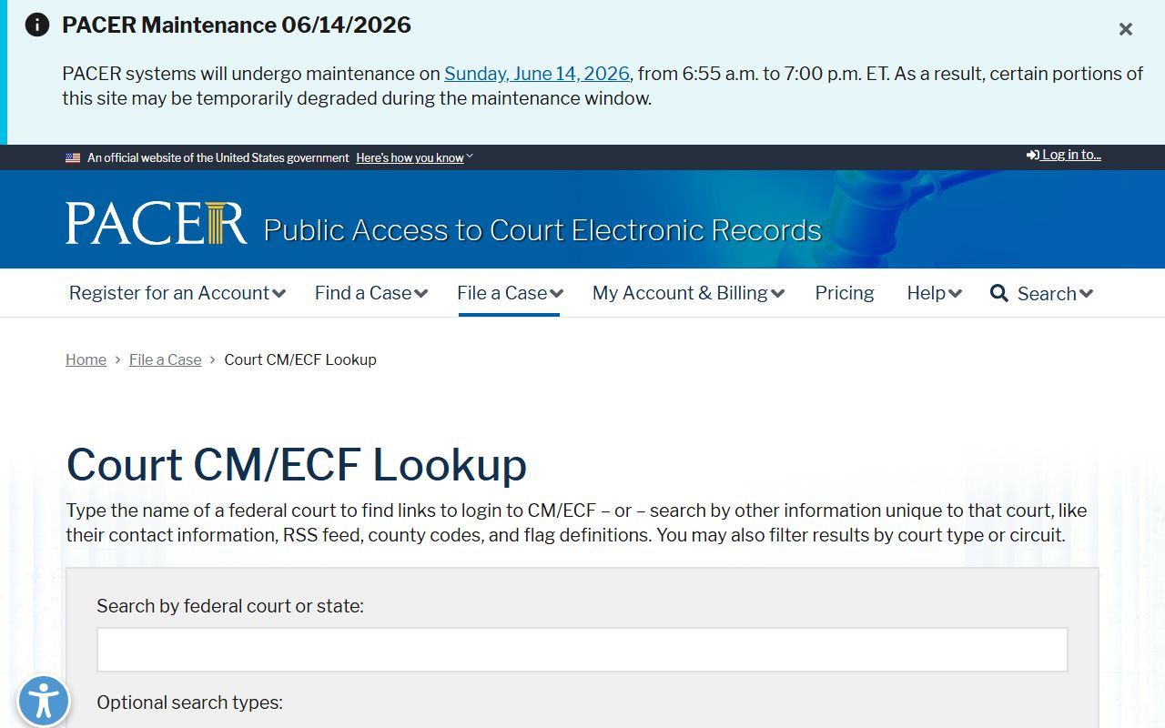 Clatsop County probate records PACER CM ECF distinction
